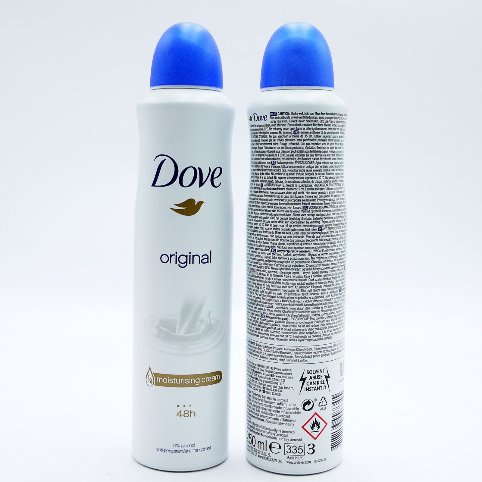 Dove Original Anti-Perspirant Spray 250ml Dove Original Anti-Perspirant Spray 250ml